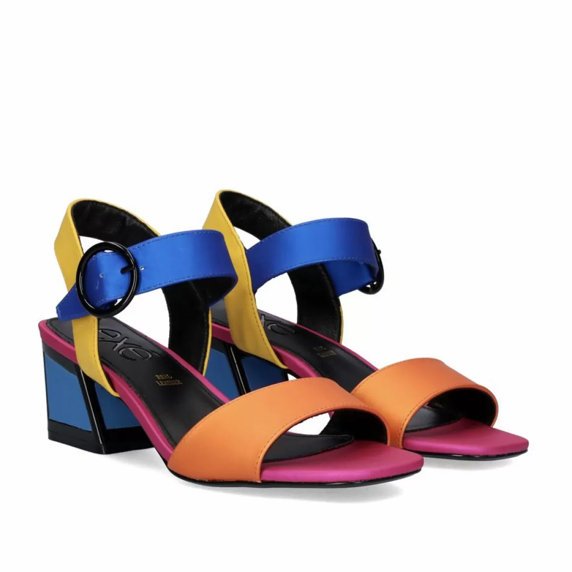 Exe Shoes Sandálias De Salto>Sandalia De Salto Quadrado Luisa-515 Laranja
