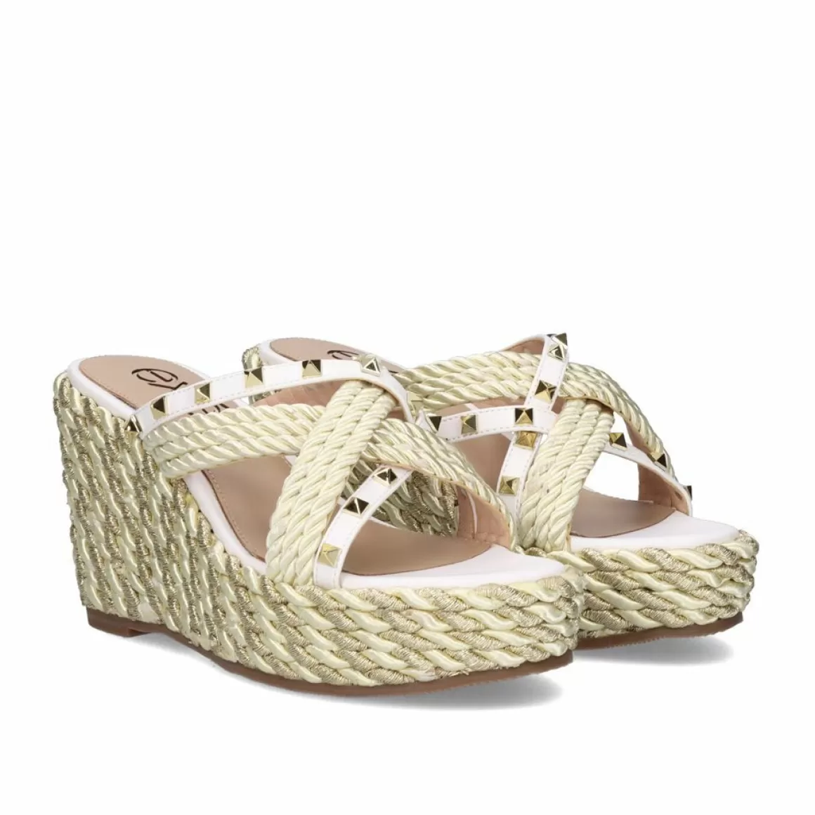 Exe Shoes Cunhas>Sandalia Exe Valeria-055 Branco