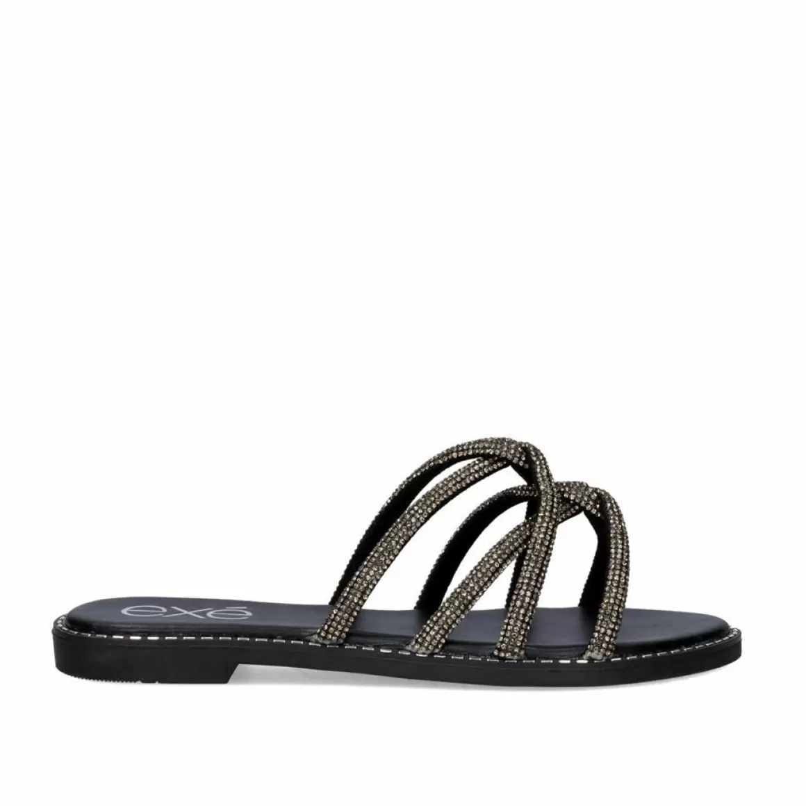 Exe Shoes Sandálias Planas>Sandalia Plana 23V P3375-74 Preto