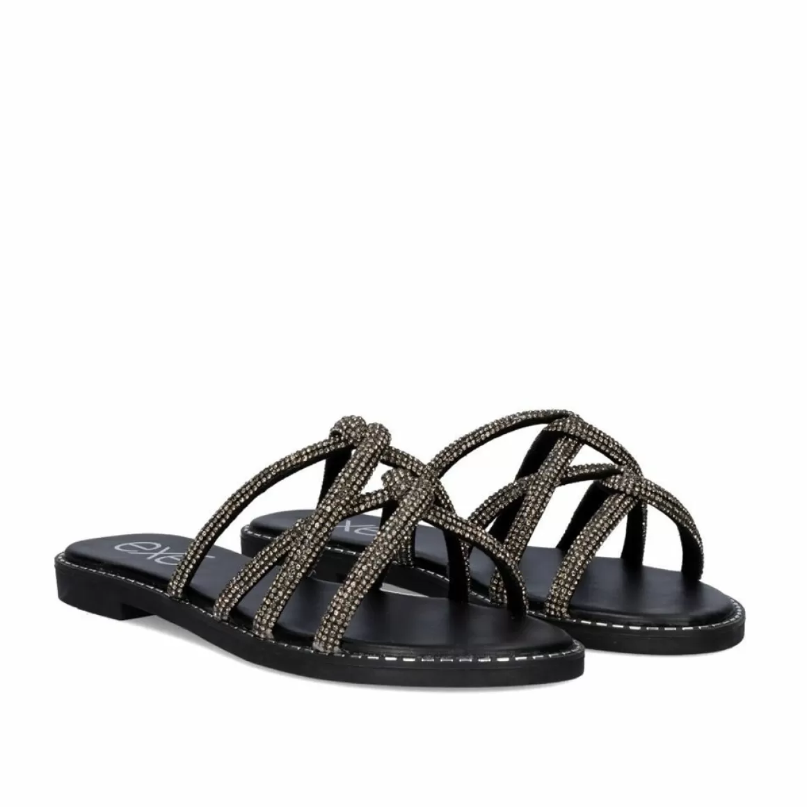 Exe Shoes Sandálias Planas>Sandalia Plana 23V P3375-74 Preto
