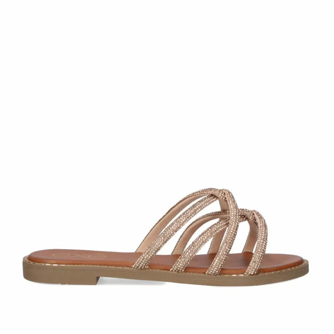 Exe Shoes Sandálias Planas>Sandalia Plana 23V P3375-74 Rosa Ouro