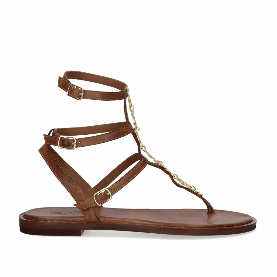Exe Shoes Sandálias Planas>Sandalia Plana 644 Chios Tan