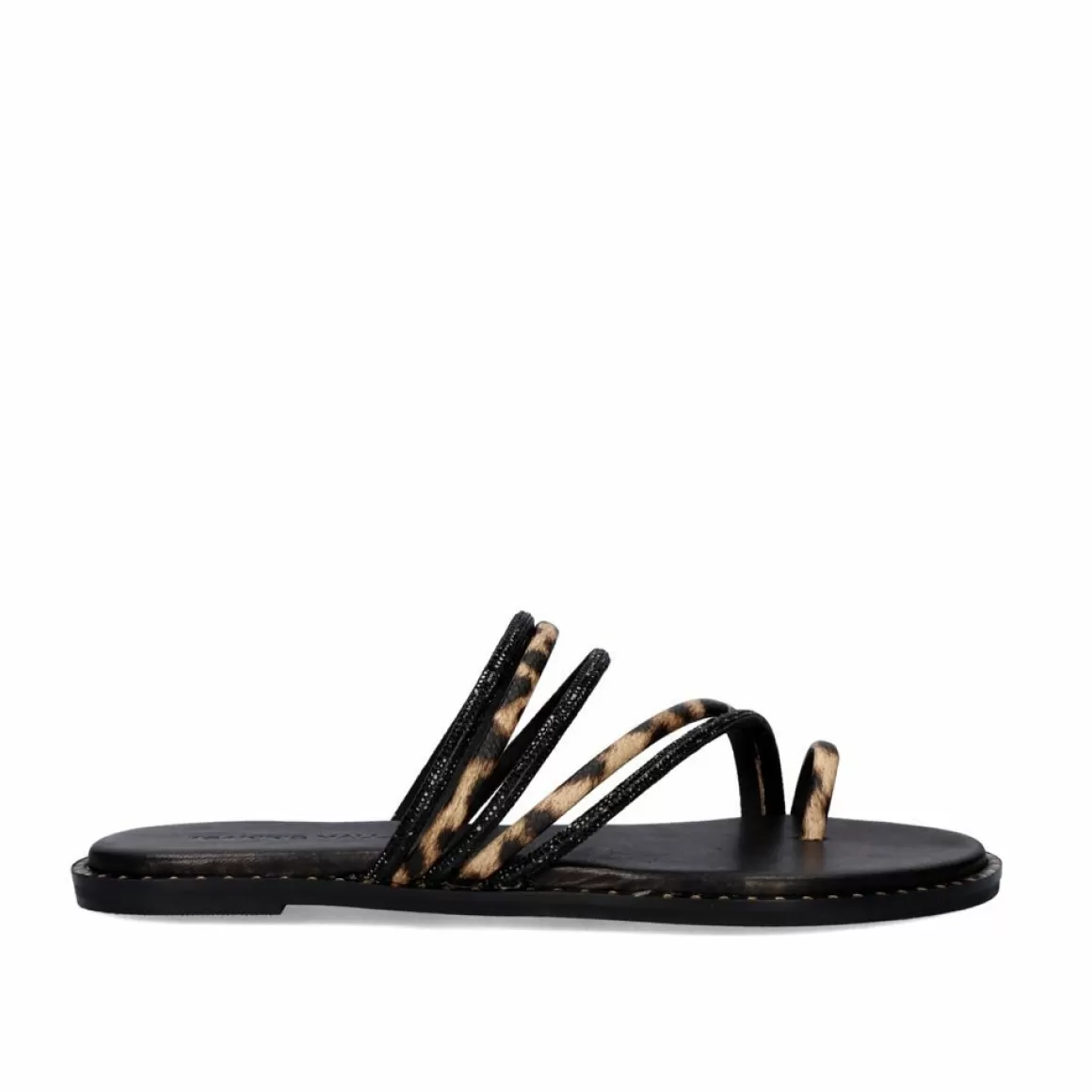 Exe Shoes Sandálias Planas>Sandalia Plana 851 Chios Leopar Preto