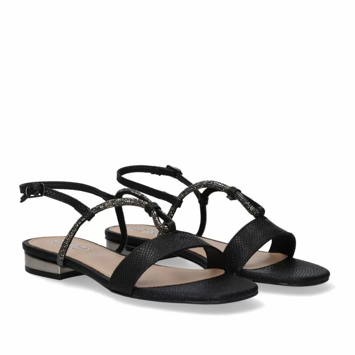 Exe Shoes Sandálias Planas>Sandalia Plana Amelia-495 Pewter