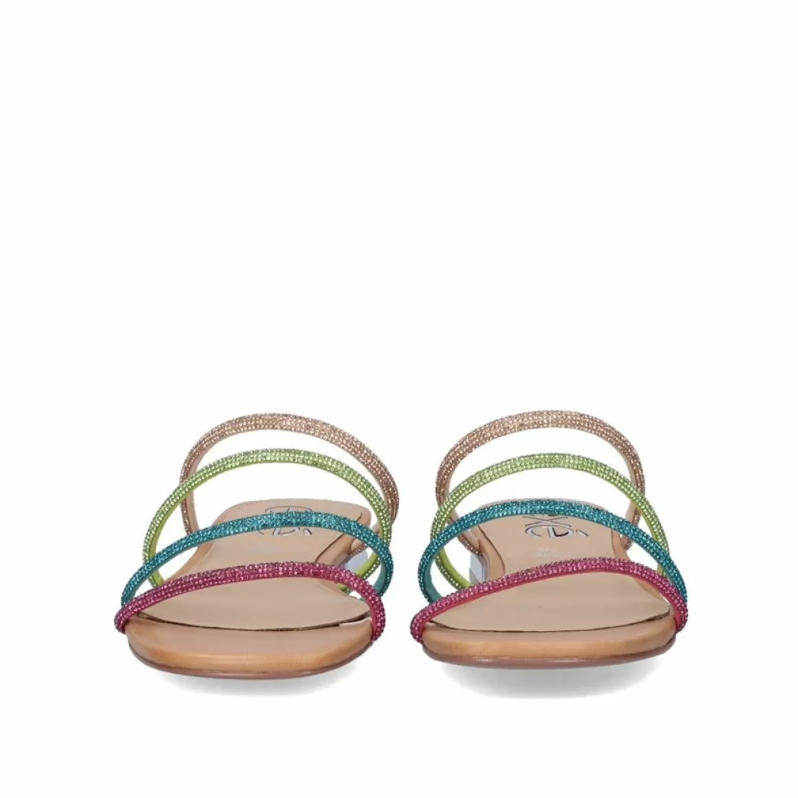 Exe Shoes Sandálias Planas>Sandalia Plana Amelia-669 Strass Multicolor