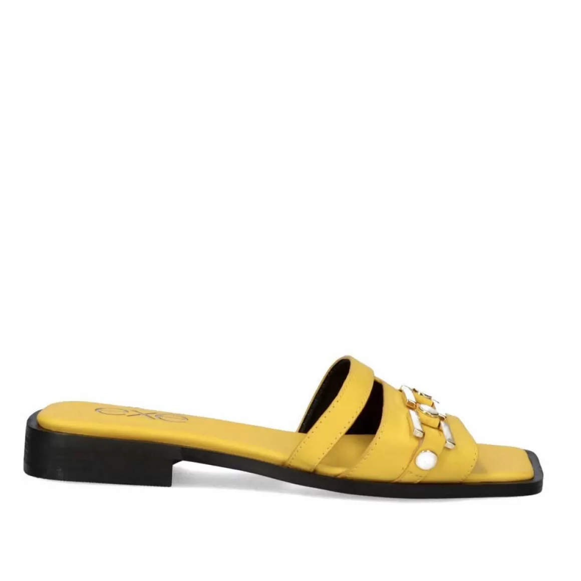 Exe Shoes Sandálias Planas>Sandalia Plana Annie-220 Amarelo