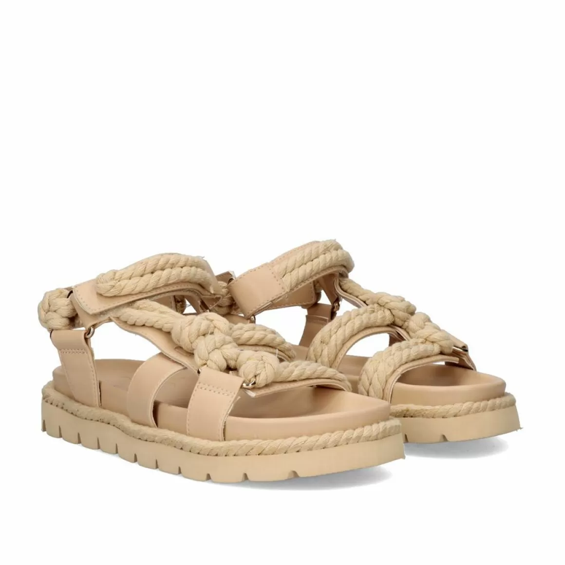 Exe Shoes Sandálias Planas>Sandalia Plana Daphne-780 Bege