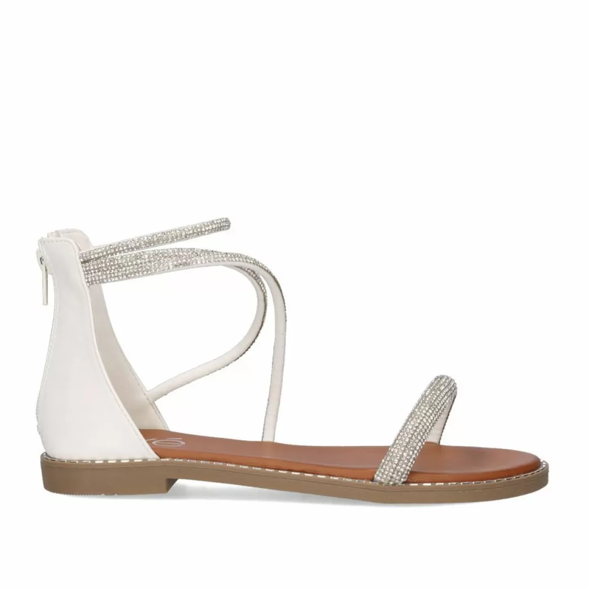 Exe Shoes Sandálias Planas>Sandalia Plana Exe P3375-76 Branco