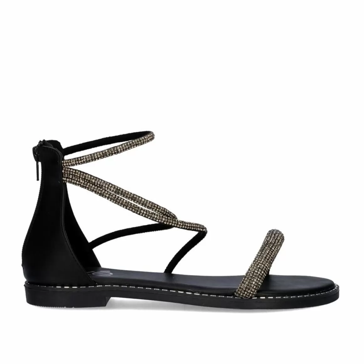 Exe Shoes Sandálias Planas>Sandalia Plana Exe P3375-76 Preto
