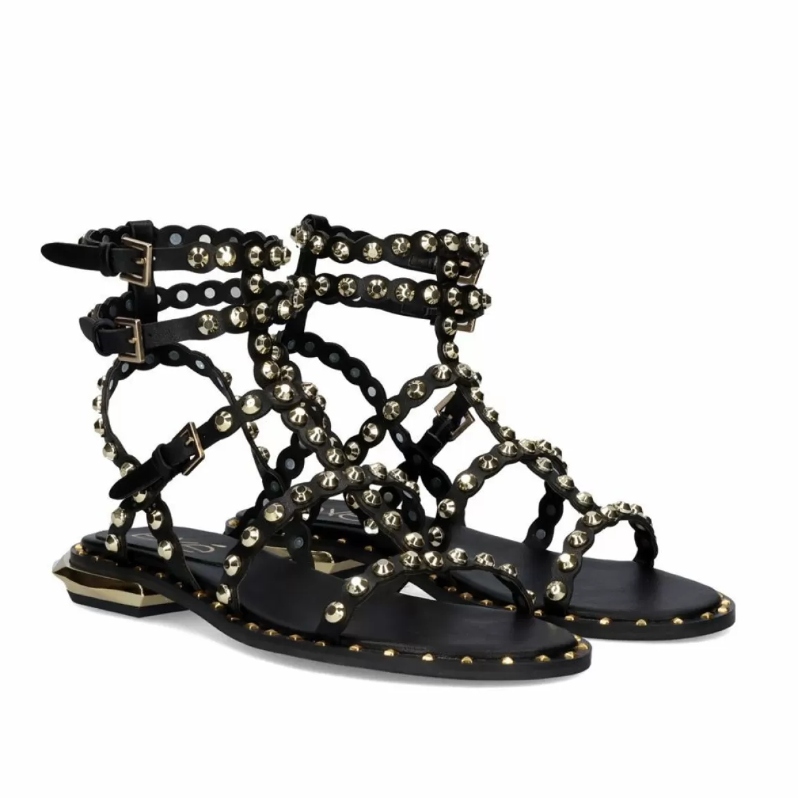 Exe Shoes Sandálias Planas>Sandalia Plana Exe Vf2056-2 Preto