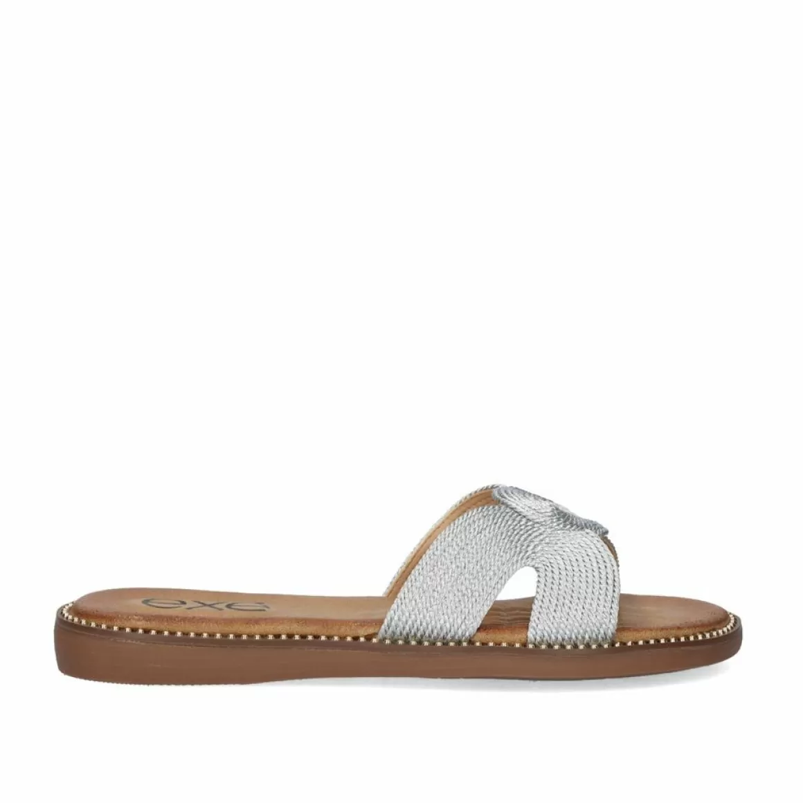 Exe Shoes Sandálias Planas>Sandalia Plana Exe Zf1982-E1 Prata