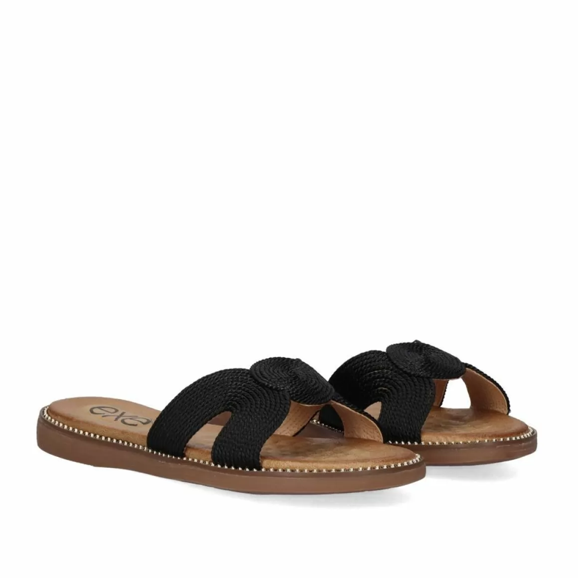 Exe Shoes Sandálias Planas>Sandalia Plana Exe Zf1982-E1 Preto
