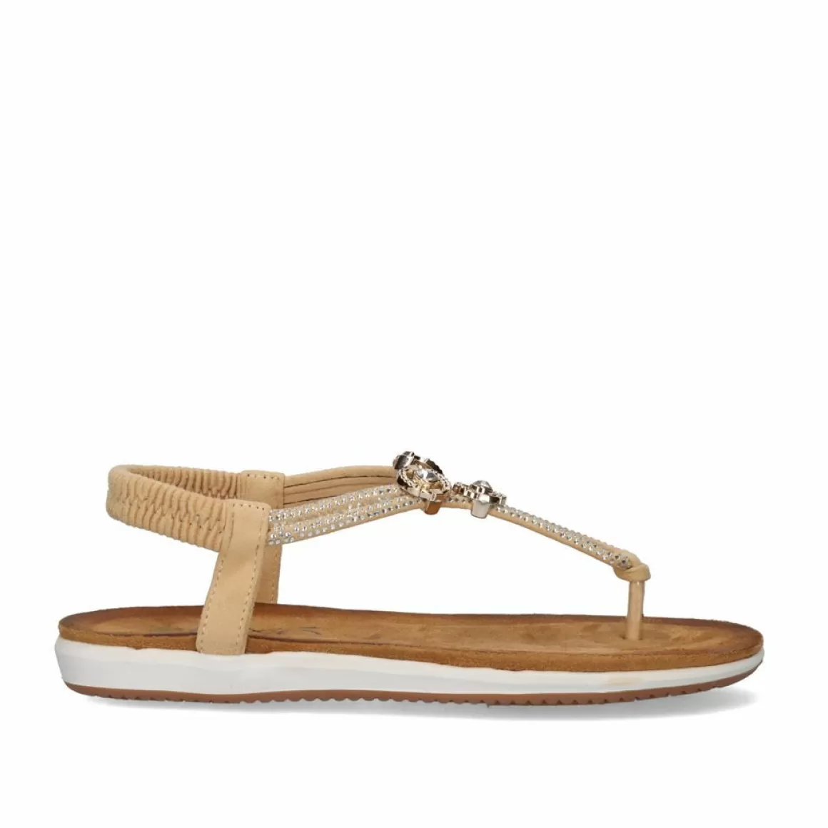 Exe Shoes Sandálias Planas>Sandalia Plana F8043-Ex10 Beige