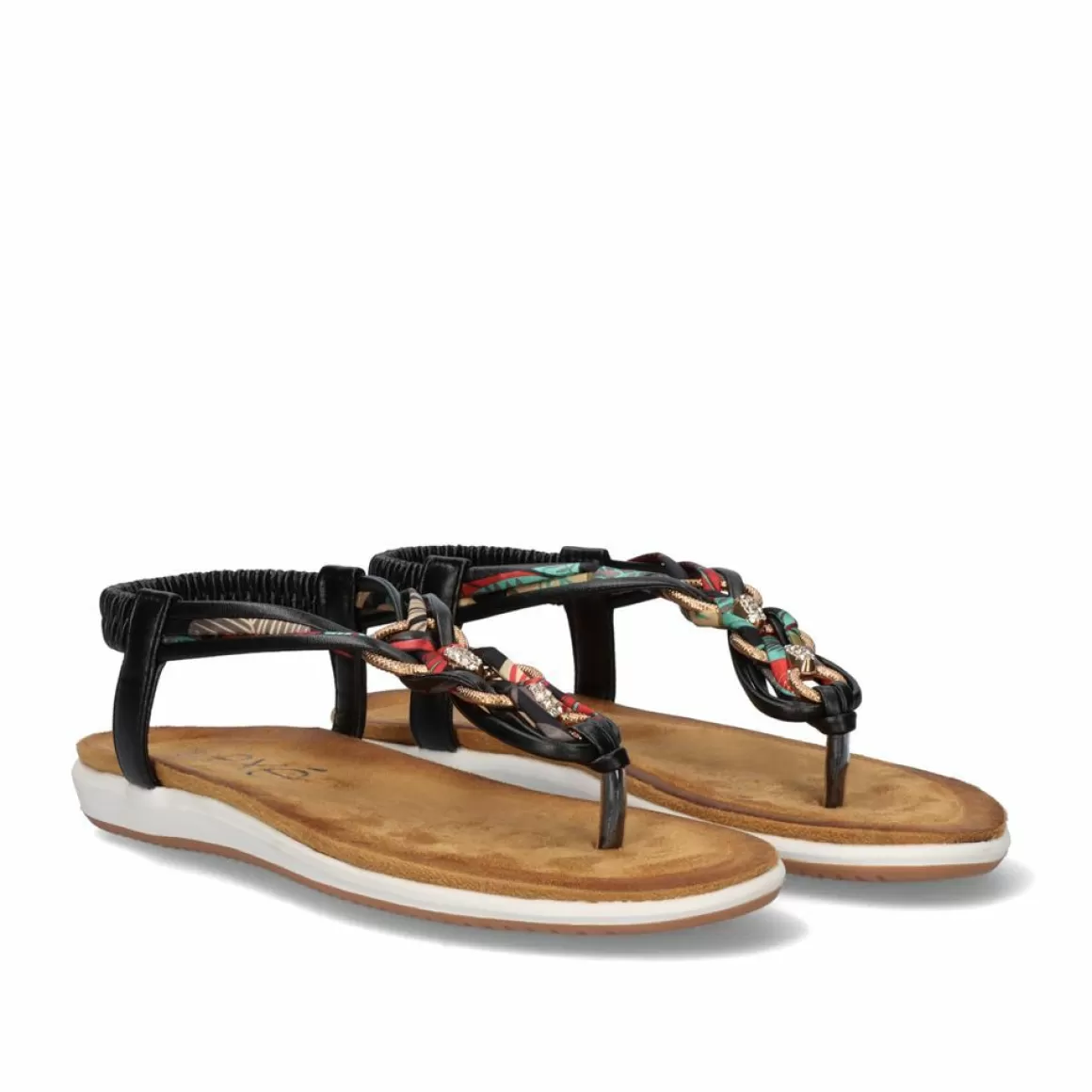Exe Shoes Sandálias Planas>Sandalia Plana F8043-Ex4 Preto