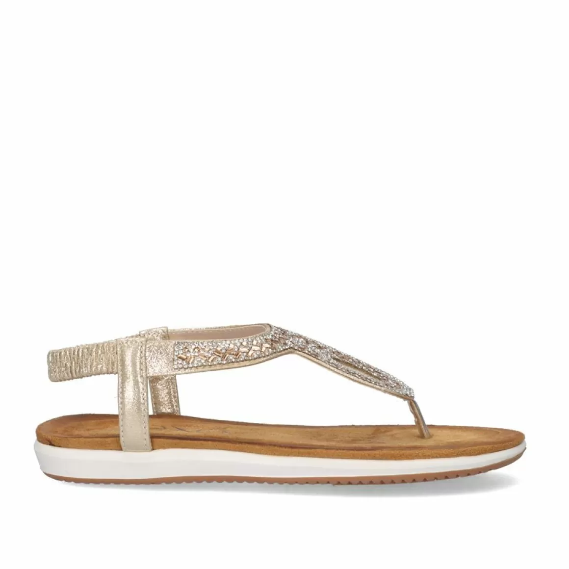 Exe Shoes Sandálias Planas>Sandalia Plana F8043-Ex8 Dourado