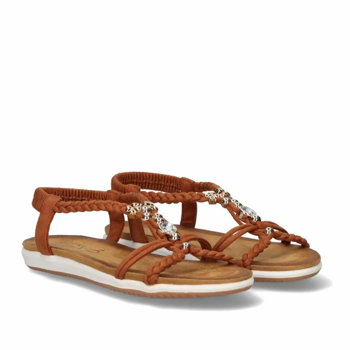 Exe Shoes Sandálias Planas>Sandalia Plana F8043-Ex9 Camel