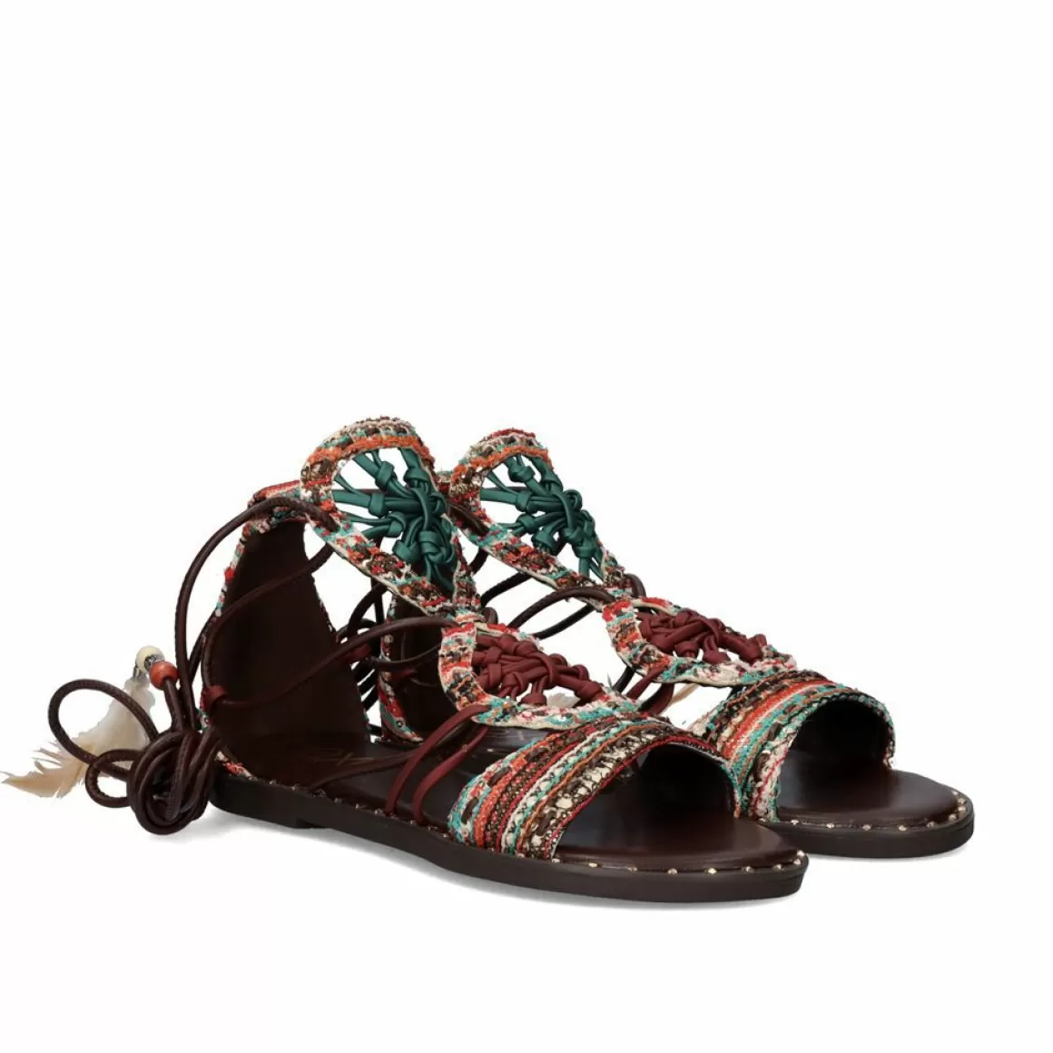 Exe Shoes Sandálias Planas>Sandalia Plana Gina-507 Red