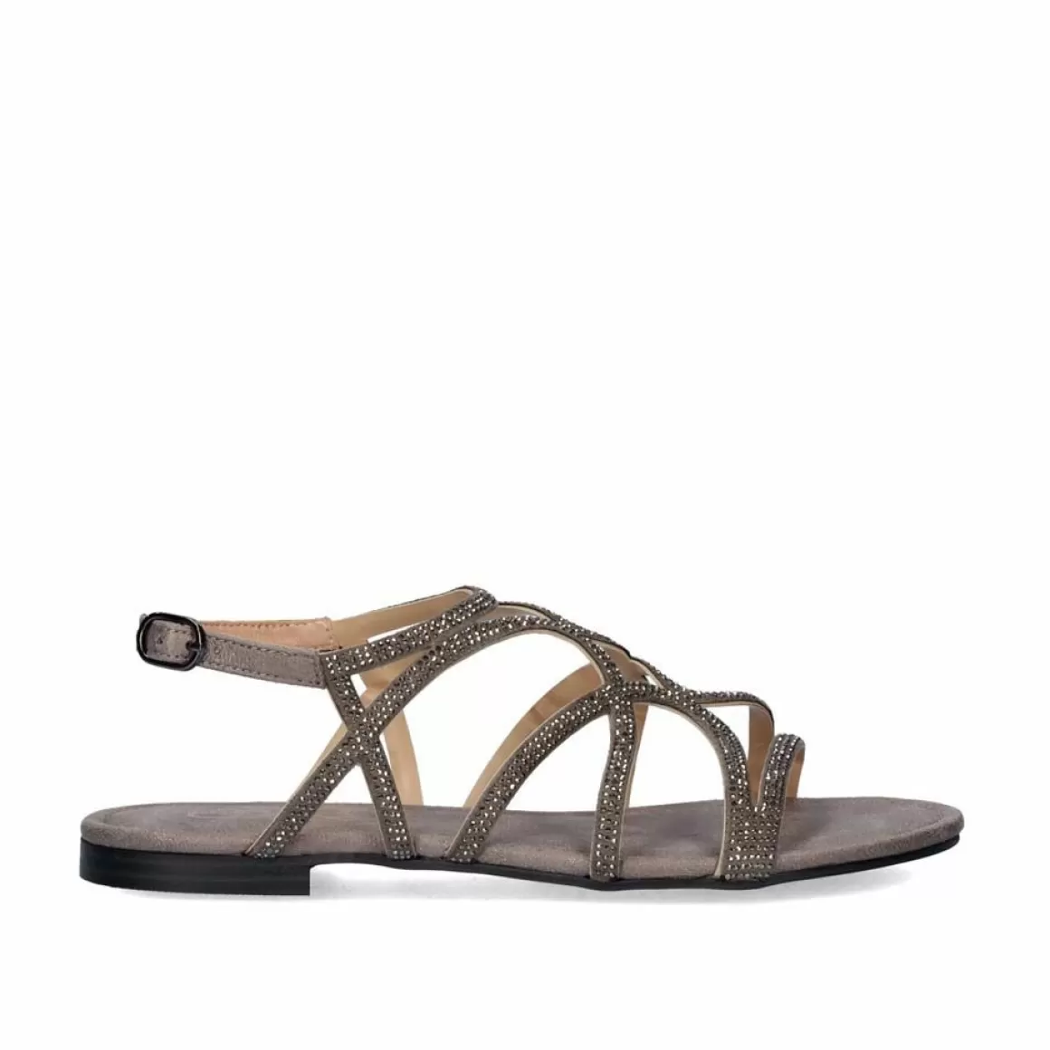 Exe Shoes Sandálias Planas>Sandalia Plana Loris-323 Pewter