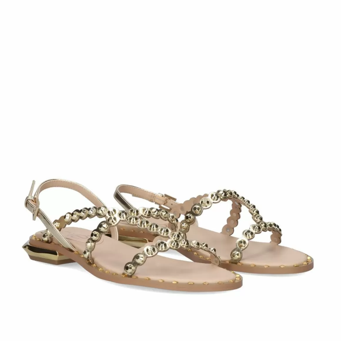 Exe Shoes Sandálias Planas>Sandalia Plana Vf2056-1 Ouro