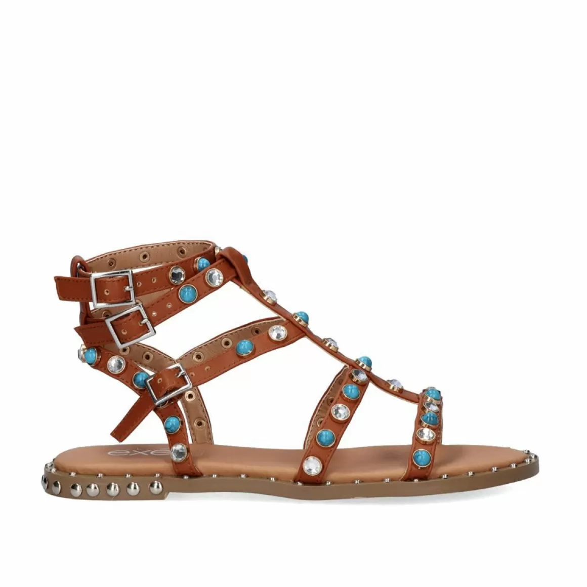 Exe Shoes Sandálias Planas>Sandalia Plana Vf239-65 Marrom