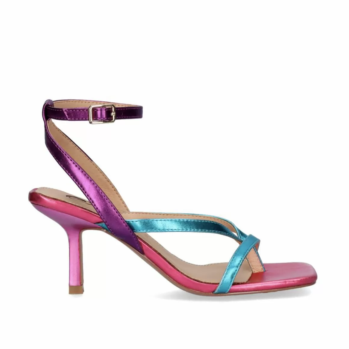 Exe Shoes Sandálias De Salto>Sandalia Salto Baixo Cindy-663 Turquesa