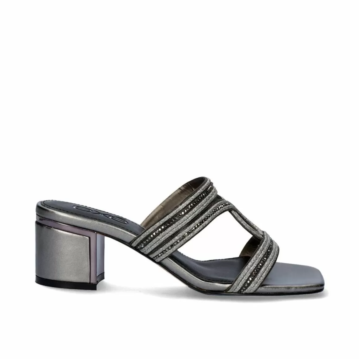Exe Shoes Sandálias De Salto>Sandalia Salto Baixo De Isabel-592 Pewter