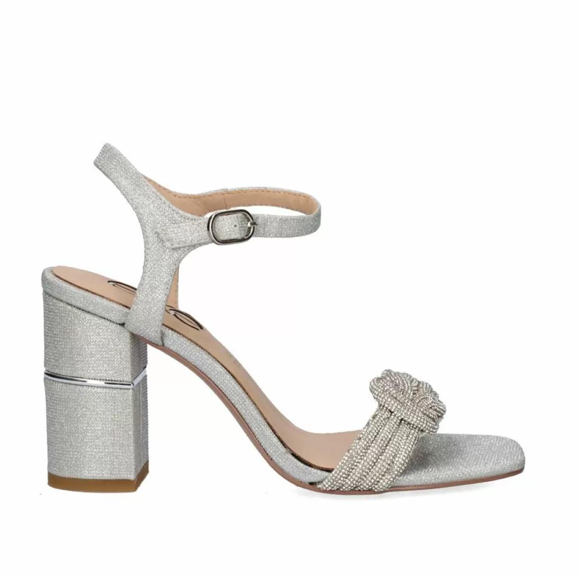 Exe Shoes Sandálias De Salto>Sandalia Salto Baixo Helen-644 Silver