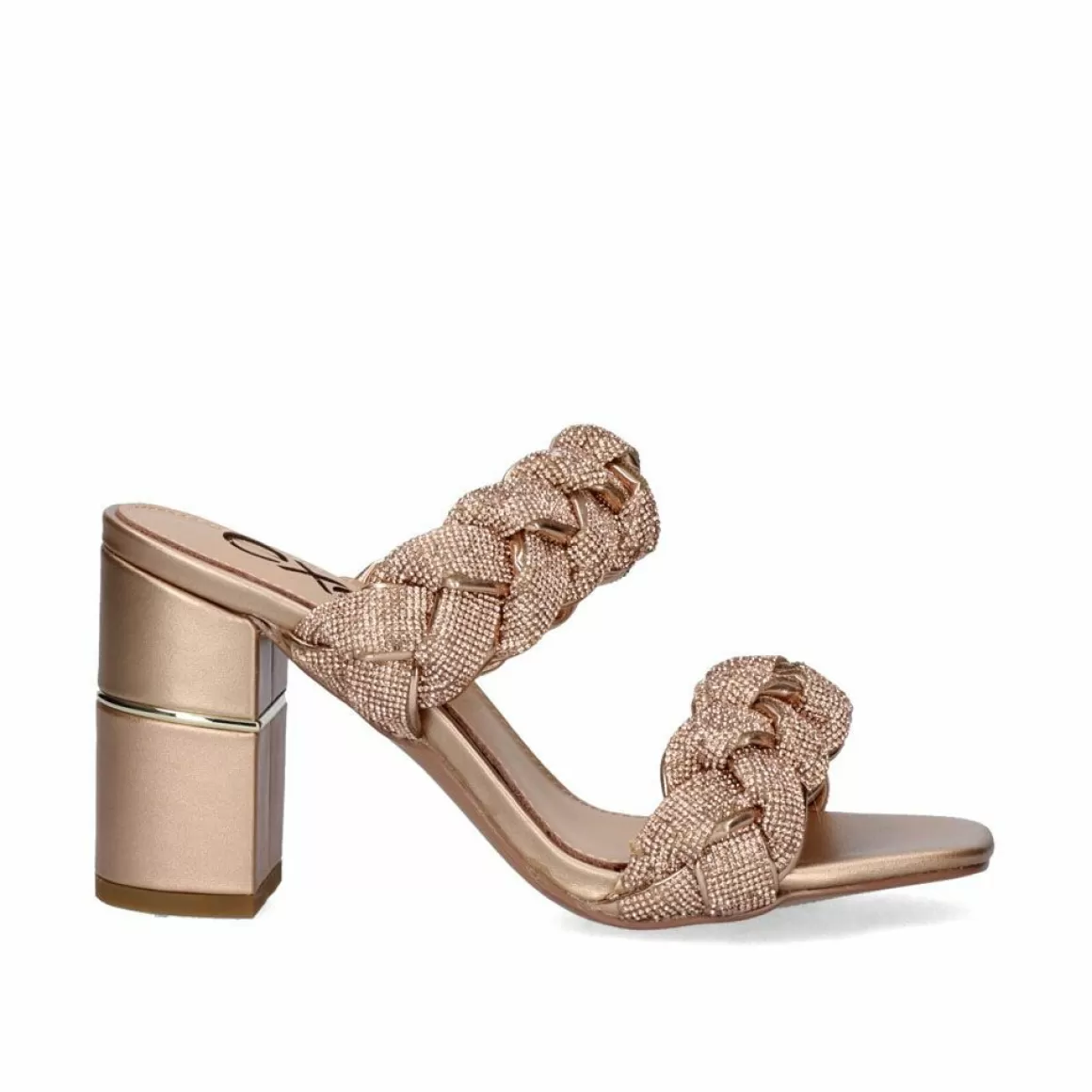 Exe Shoes Sandálias De Salto>Sandalia Salto Baixo Helen-677 Champagne