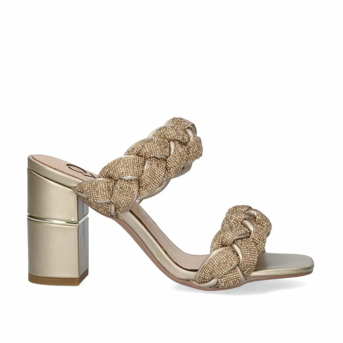 Exe Shoes Sandálias De Salto>Sandalia Salto Baixo Helen-677 Dourado