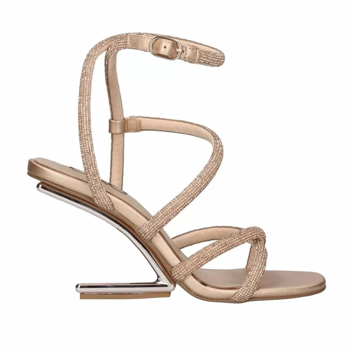 Exe Shoes Sandálias De Salto>Sandalia Salto Exe Maggie-810 Ouro Rosa