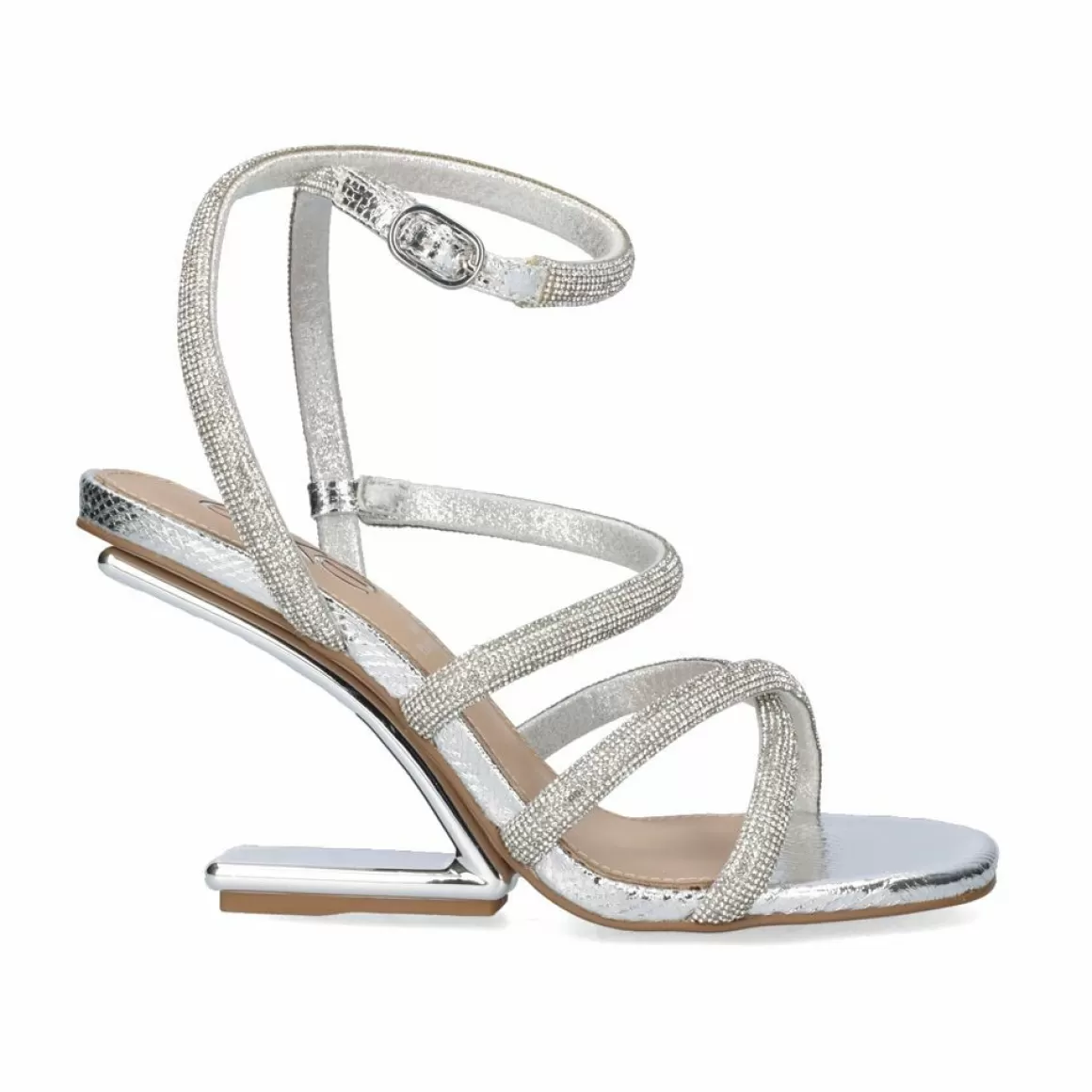 Exe Shoes Sandálias De Salto>Sandalia Salto Exe Maggie-810 Prata