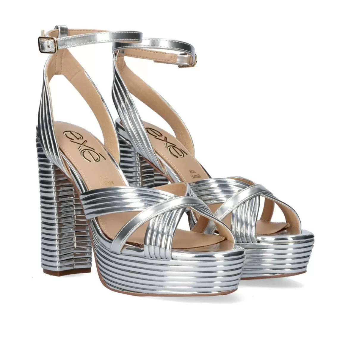 Exe Shoes Sandálias De Salto>Sandalia Salto Ophelia-832 Silver