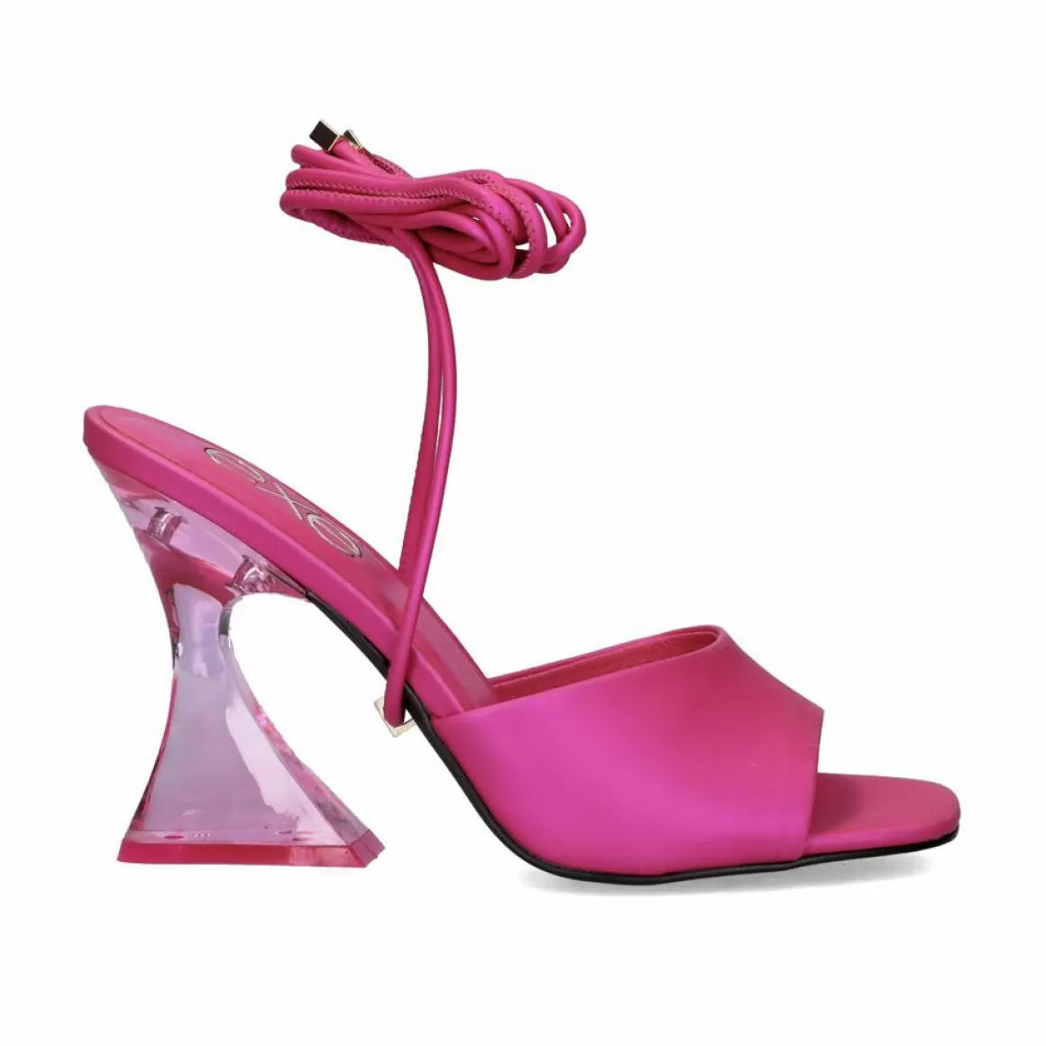 Exe Shoes Sandálias De Salto>Sandalia Tacao Crystal-706 Fuxia