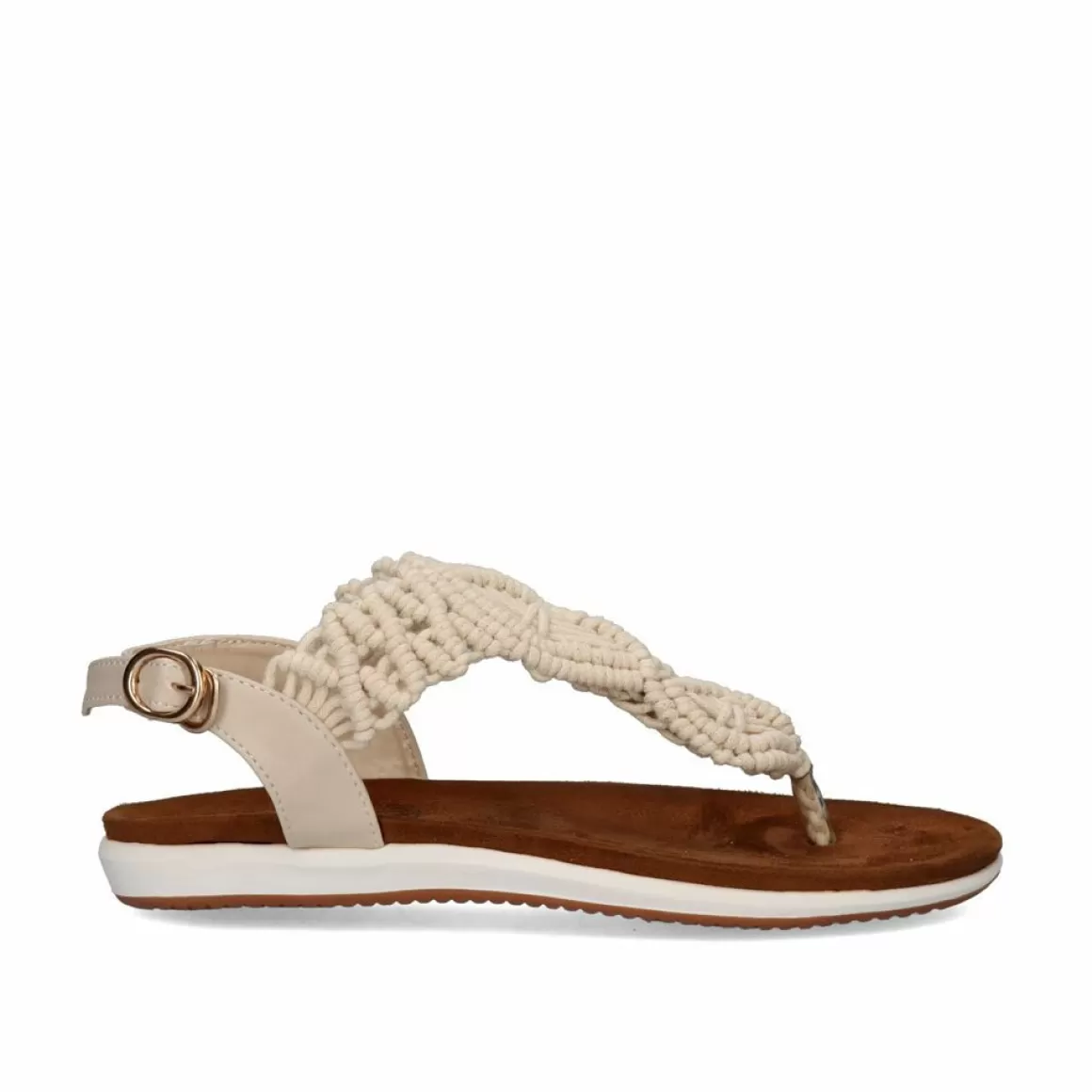 Exe Shoes Sandálias Planas>Sandálias De Croche Flat Toe F8043-26A Bege