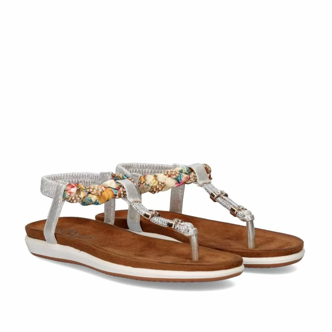 Exe Shoes Sandálias Planas>Sandálias De Dedo Plano F8043-32A Prata