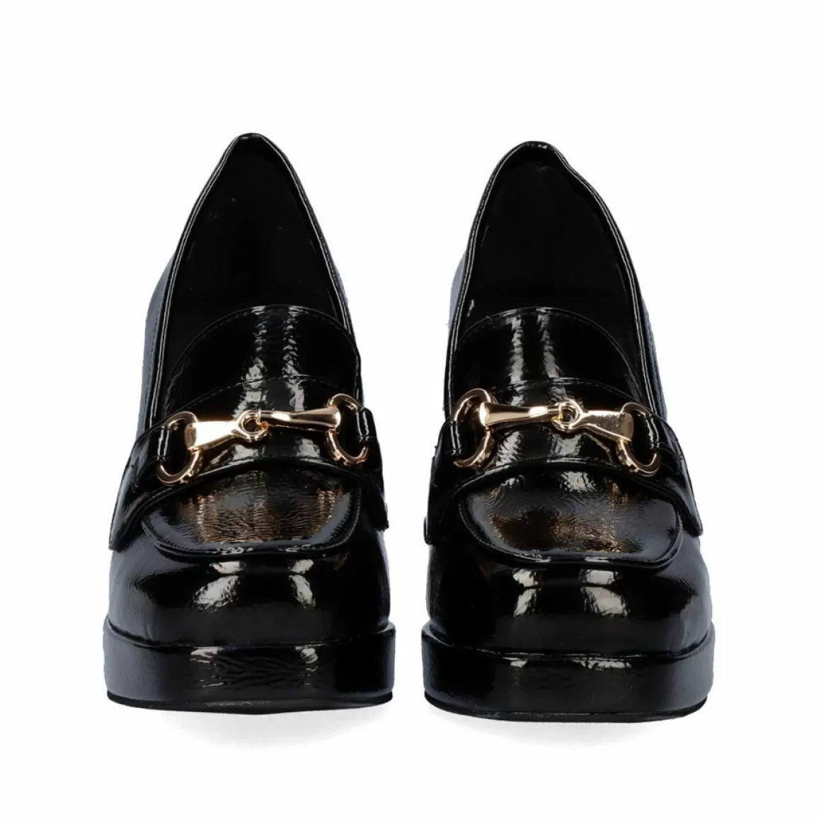 Exe Shoes Calçados De Salao>Sapato De Salto Alto Estilo Mocassim W2083-R3136 Cor Estilo Charol Black