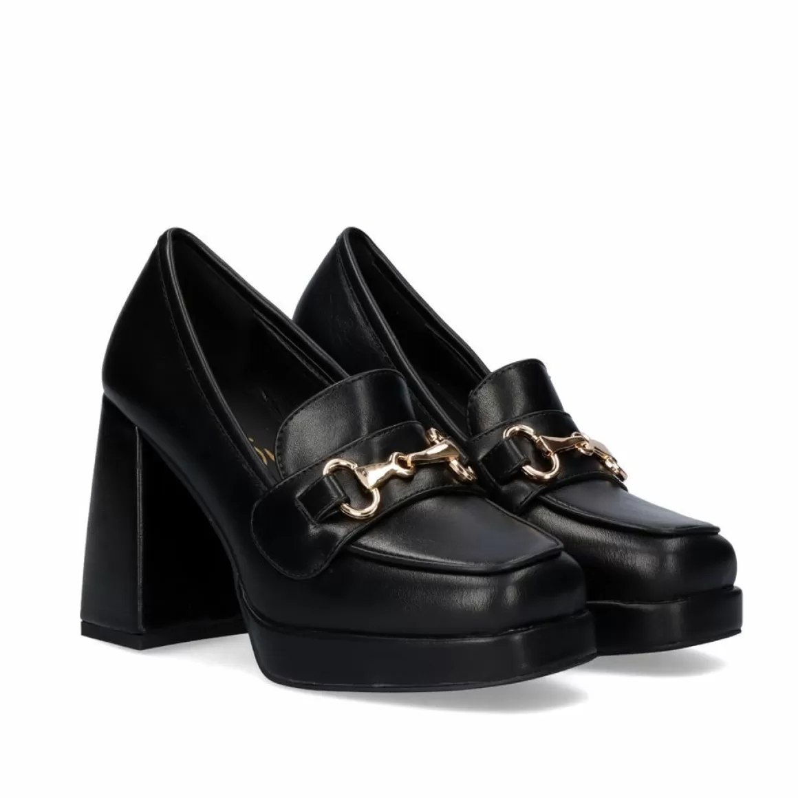 Exe Shoes Calçados De Salao>Sapato De Salto Alto Estilo Mocassim W2083-R3136 Cor Preta