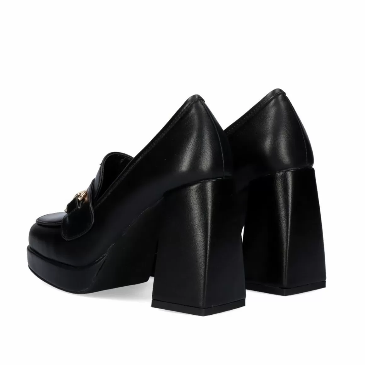 Exe Shoes Calçados De Salao>Sapato De Salto Alto Estilo Mocassim W2083-R3136 Cor Preta