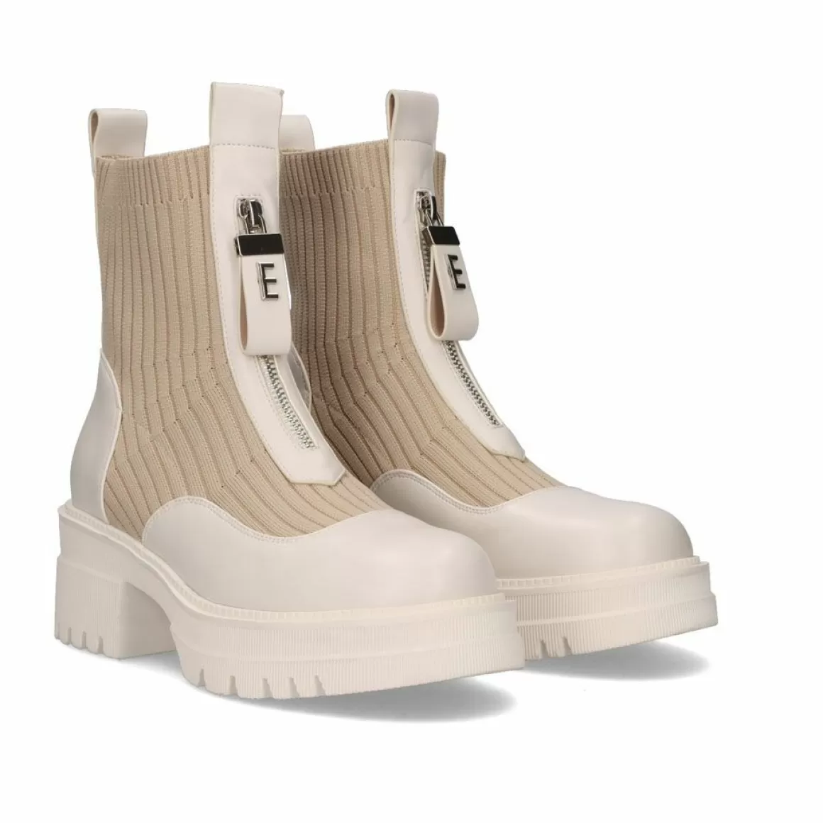 Exe Shoes Botins>Saque Militar Estilo Meia B079-F25 Bege