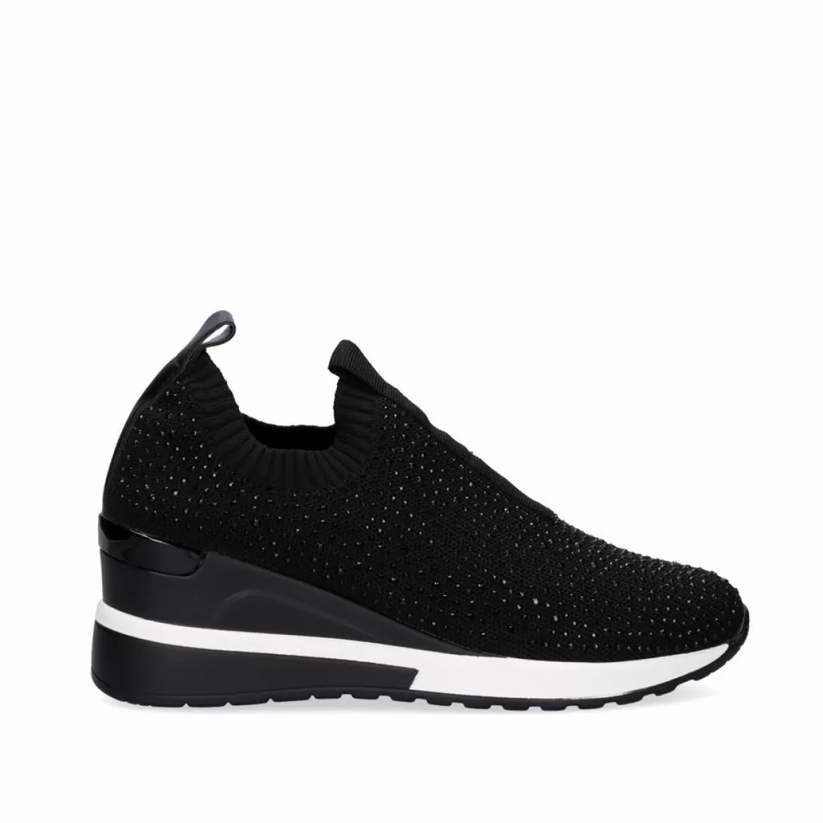 Exe Shoes Sneakers Mujer>Sneaker Plataforma Ex22 Em Preto Com Brilhantes