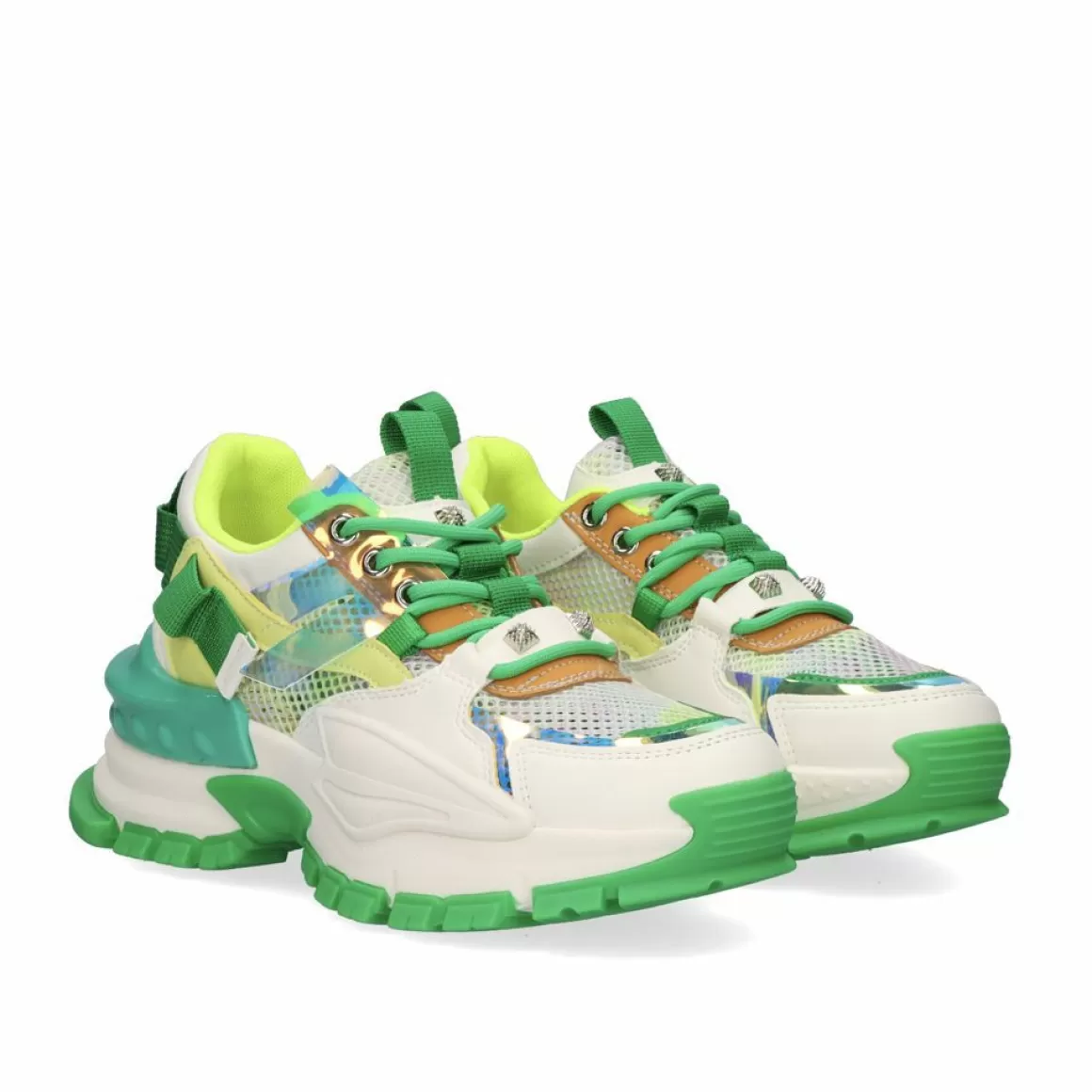 Exe Shoes Sneakers Mujer>Tenis 22E07-1 White Green