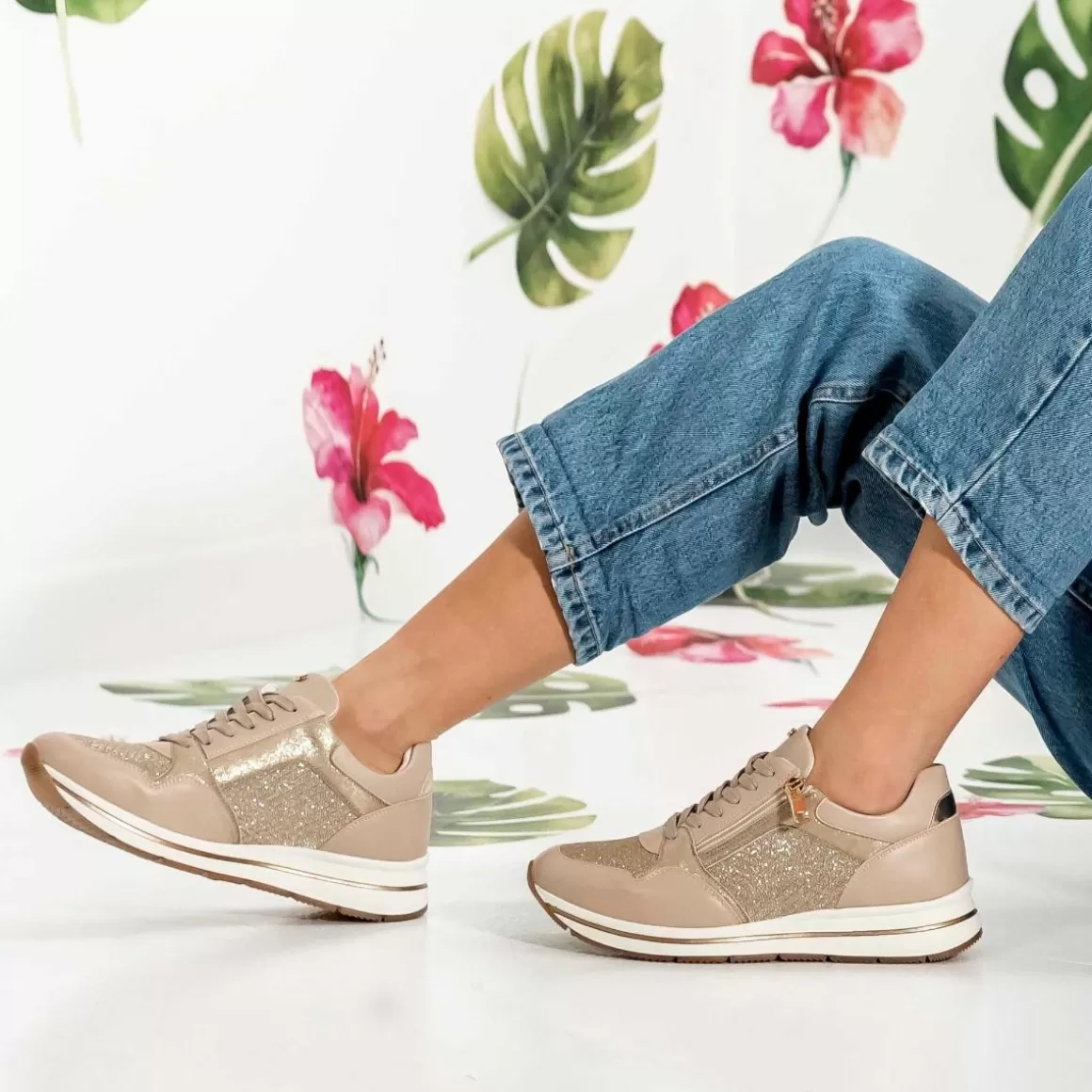 Exe Shoes Sneakers Mujer>Tenis Ex13 Bege