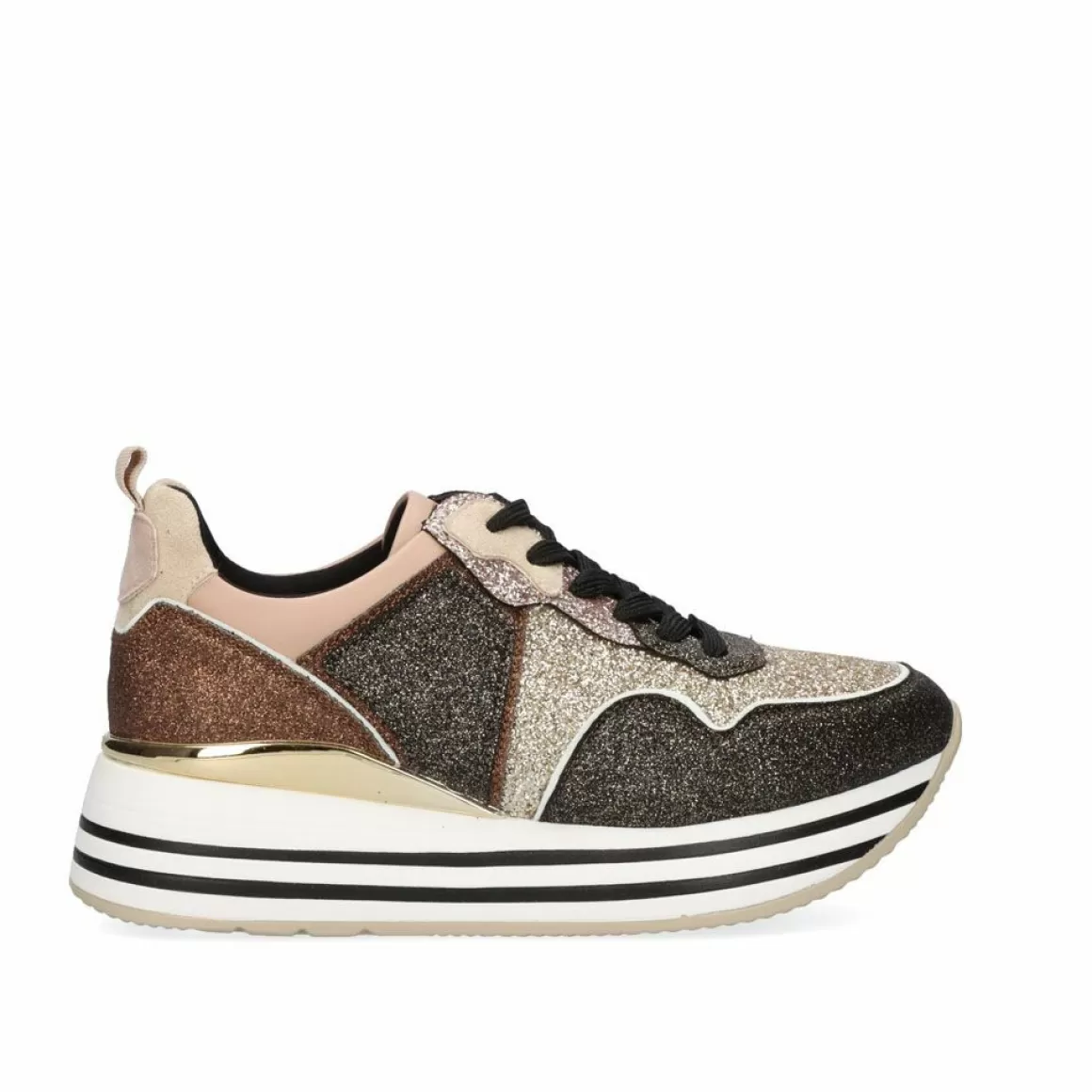 Exe Shoes Sapatilhas E Tenis>Tenis Glitter Plataforma 74-232Ex03 Glitter Dourado