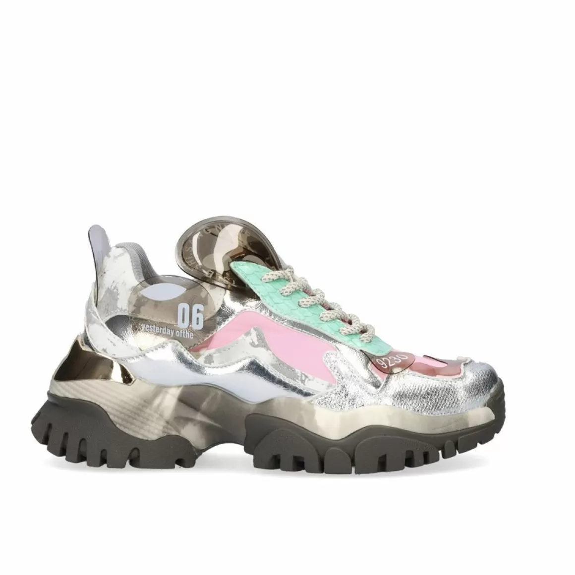 Exe Shoes Sapatilhas E Tenis>Tenis Plataforma 22E10-3 Prata