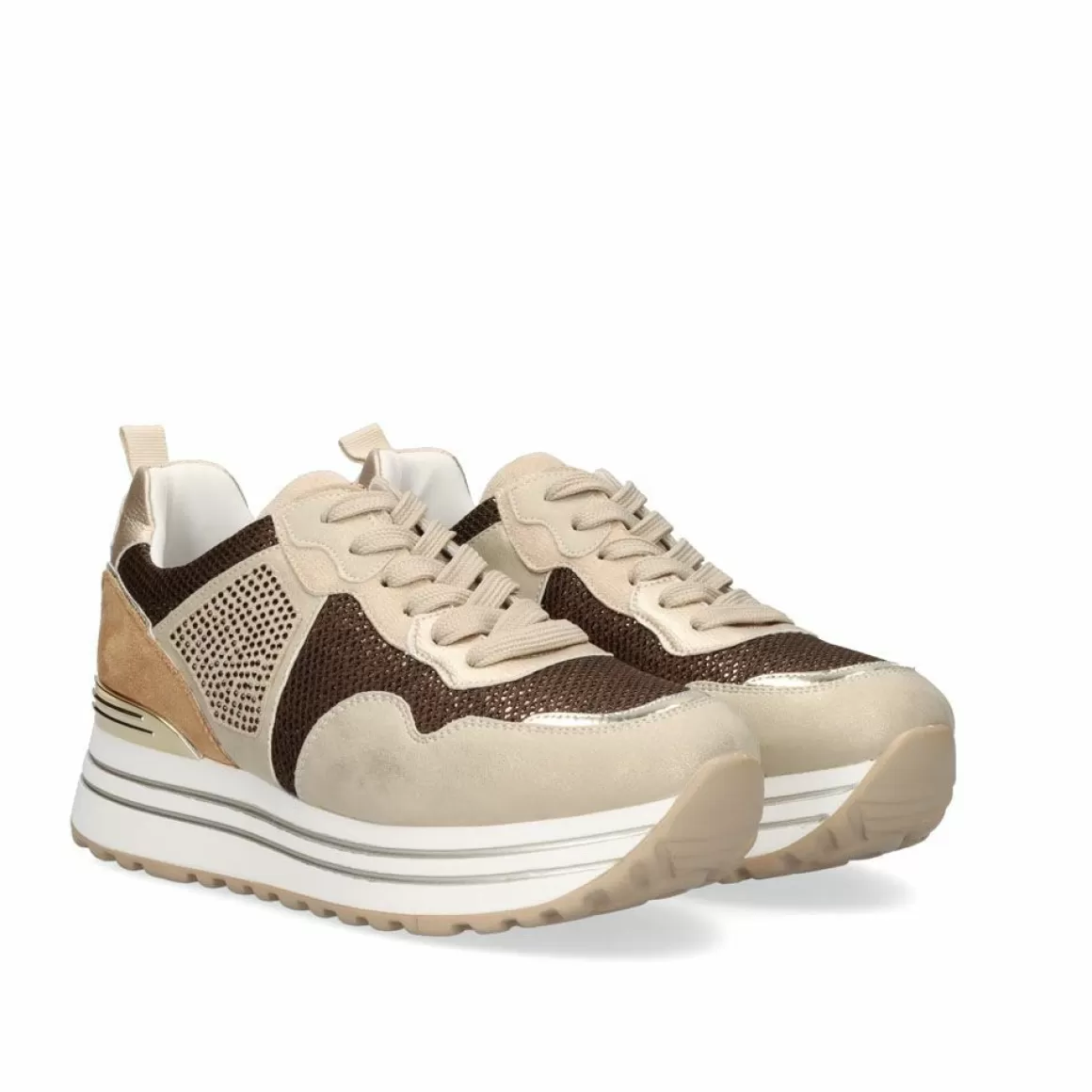 Exe Shoes Sapatilhas E Tenis>Tenis Plataforma 350-31Ex34 Beige