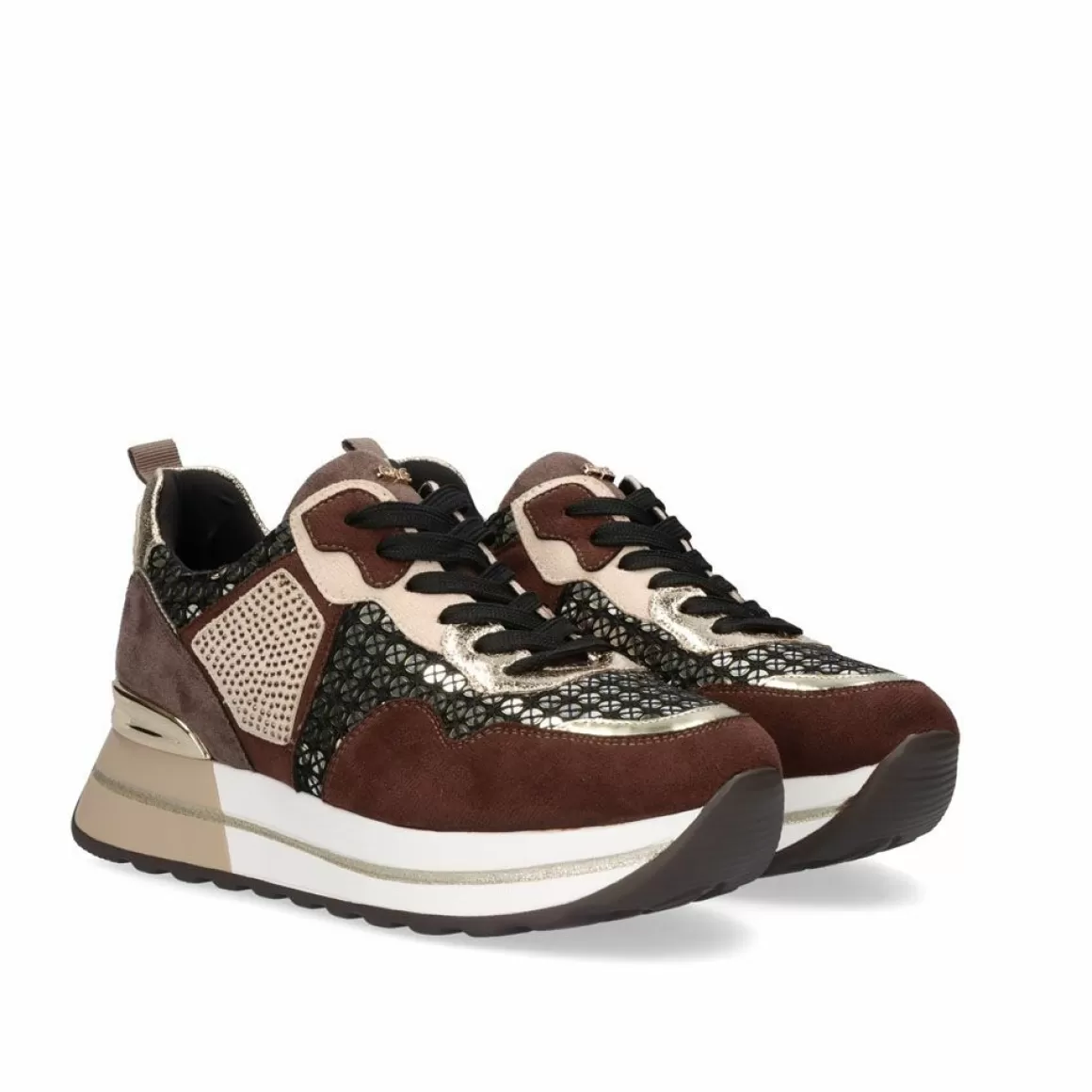 Exe Shoes Sapatilhas E Tenis>Tenis Plataforma 383-232Ex05 Castanho