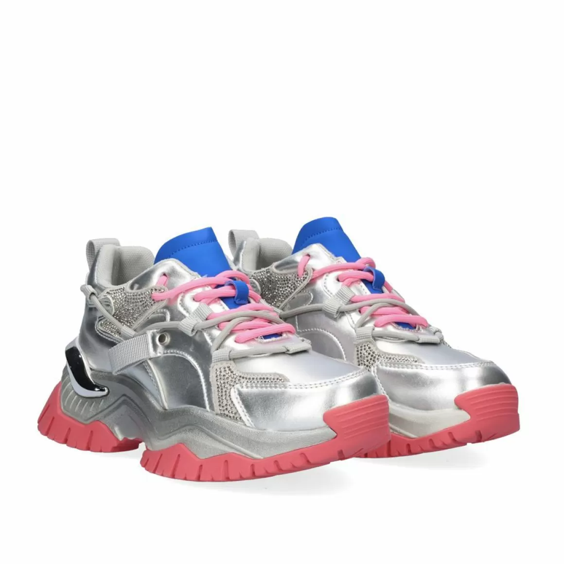 Exe Shoes Sneakers Mujer>Tenis Silver 22E02-1