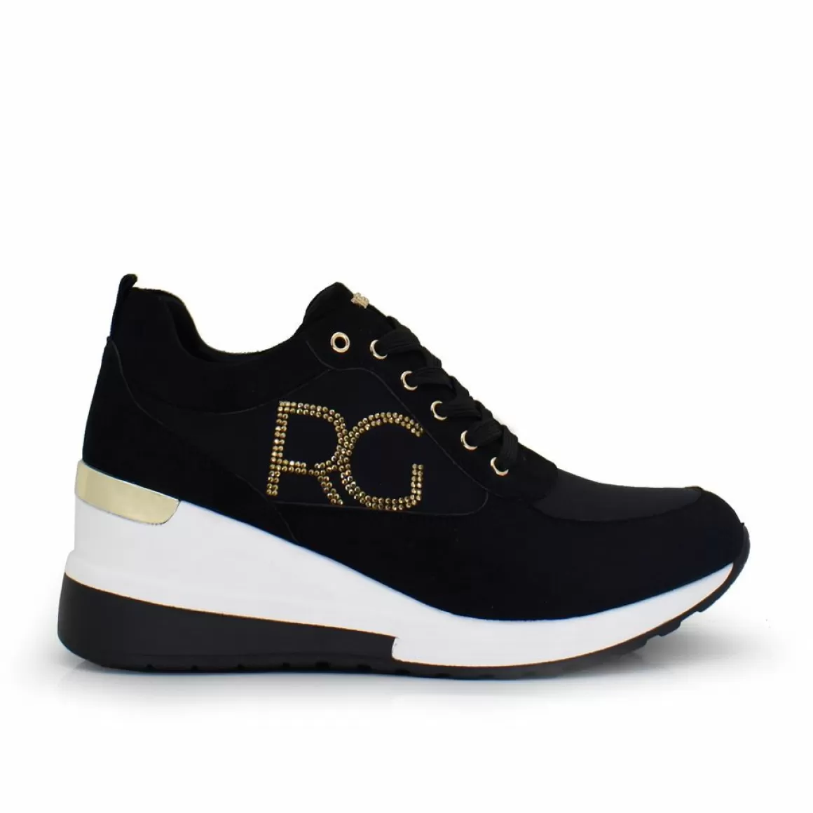 Exe Shoes Sapatilhas E Tenis>Tenis Wedge Rg Ex06 Black-Gold