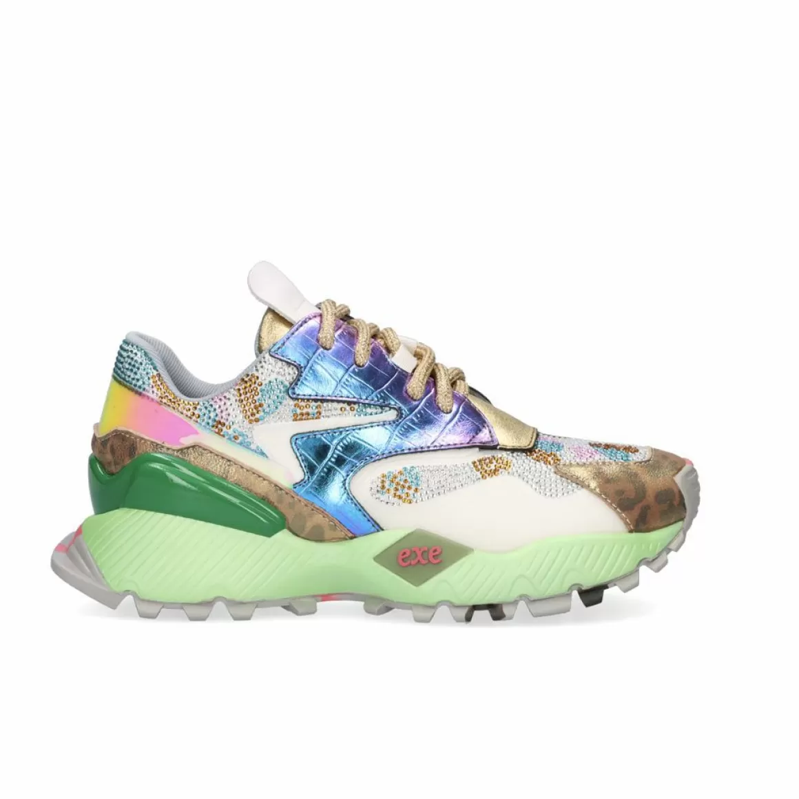 Exe Shoes Sapatilhas E Tenis>Tenis Winter23 134-8 Couro Dourado
