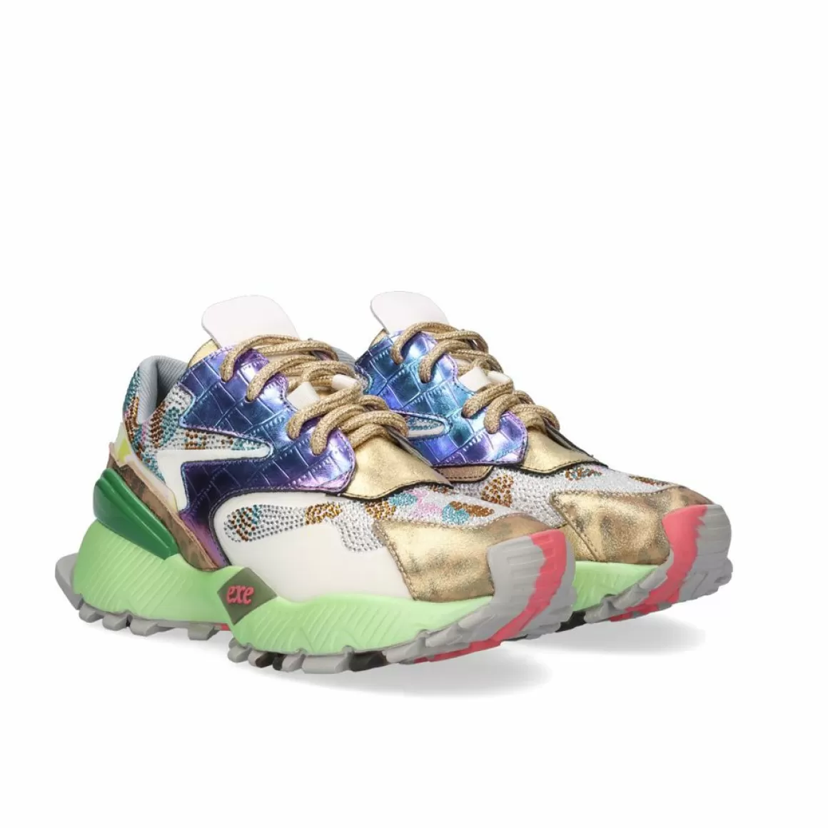 Exe Shoes Sapatilhas E Tenis>Tenis Winter23 134-8 Couro Dourado
